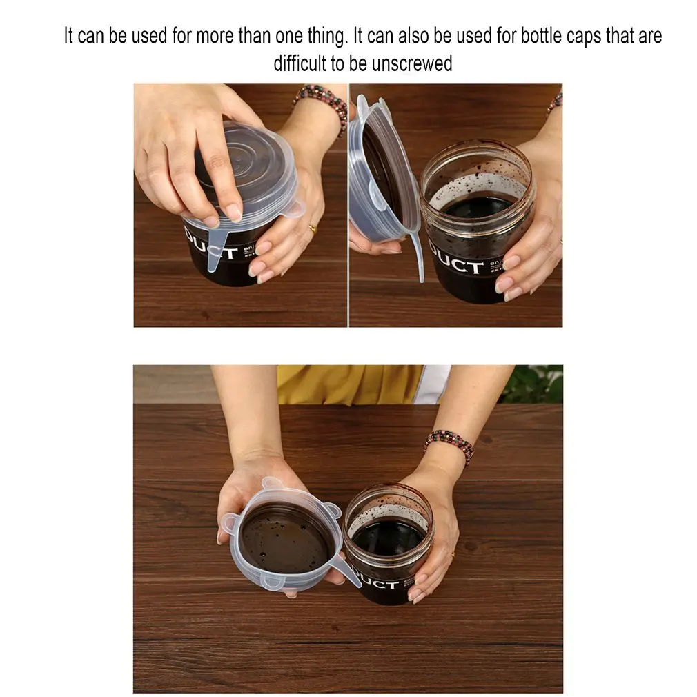 Силиконовая крышка для сохранения свежести кухни многофункциональная