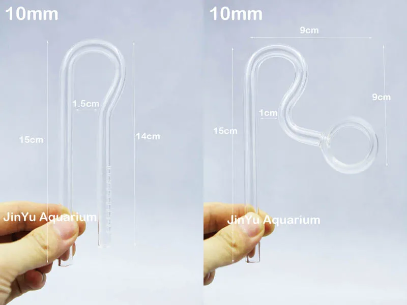 10mm in 10mm out Deleba стеклянная трубка Лили Пайп качество ada mini nano jet inflow spin outflow фильтр Аксессуар водяное растение для аквариума бак 13 мм 12 16 мм - Цвет: 10mm in 10mm out