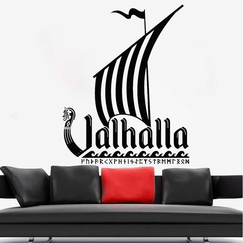 

Ship Wall Stickers Dakar Viking Home Decor Middle Ages Style Art Mural Sail Boat Sticker Retro Bedroom Living Room Decoration