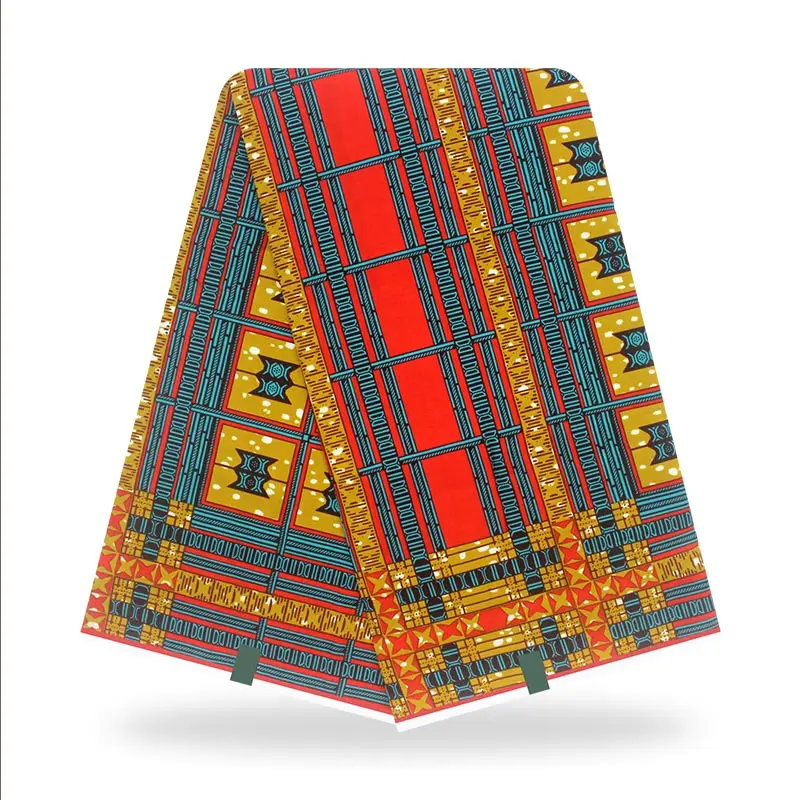 6 ярдов Африканской ткани 2021 высокое качество настоящий воск для женских платьев