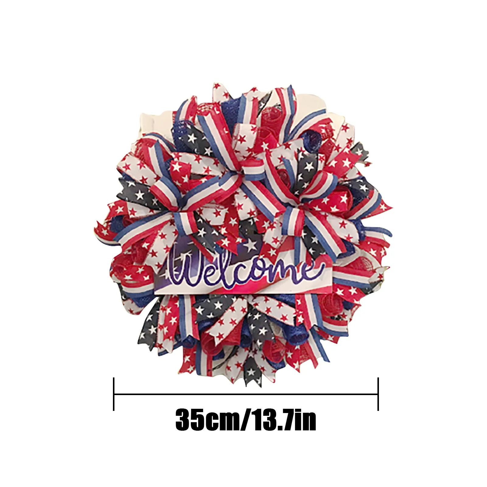 

Patriotic Decorations Independence Day 4th 2021 HOT SALE 4th Of Julys Wreath Memorial Day Wreath Patriotic Wreath For Front Door