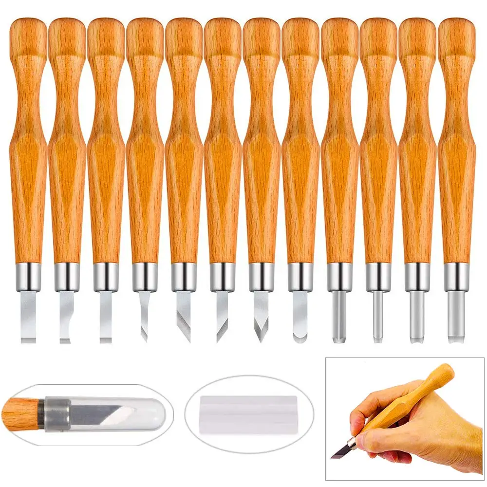 PRUGNA набор инструментов для резьбы по дереву AISI-07 из углеродистой стали