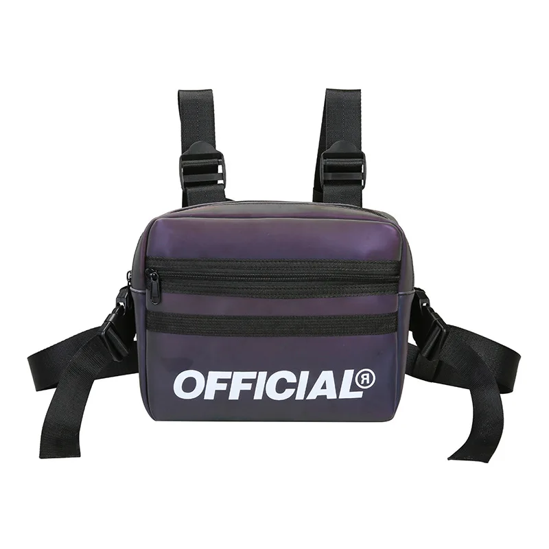 

Trendy Women Chest Rig Bags New Reflective Vest Hip-hop Streetwear Chest Bag Ladies Waist Bags Unisex Tactical Chest Pack Female
