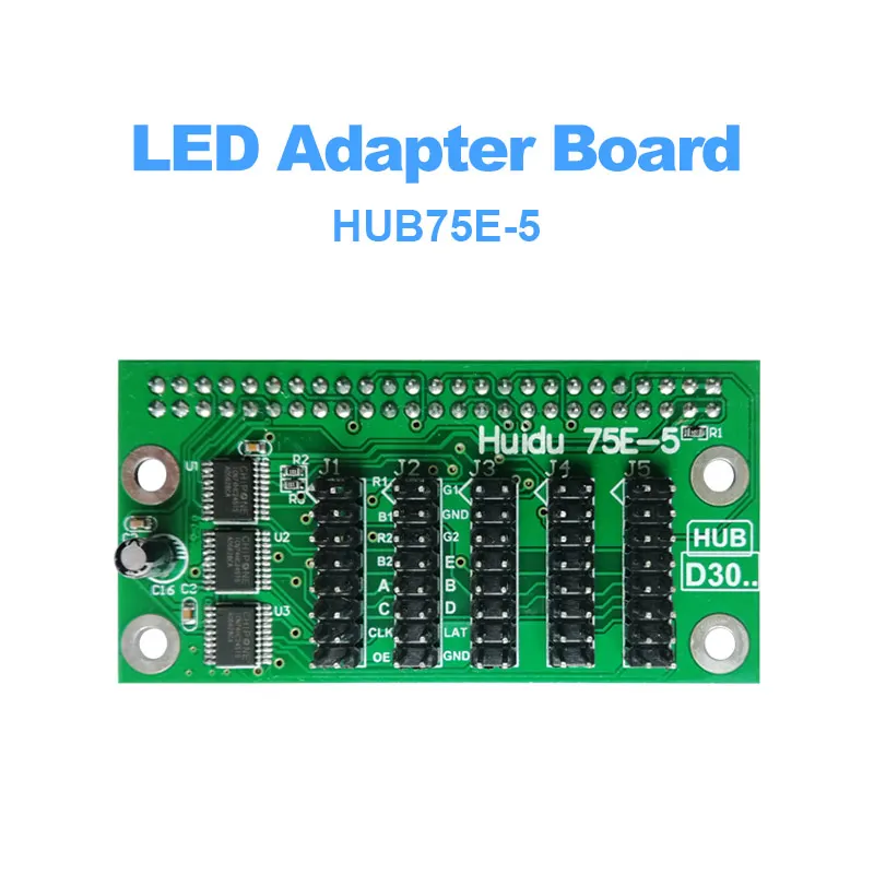 Адаптер для карты управления со светодиодным дисплеем huidu 5 портов hub75E|Дисплеи| |