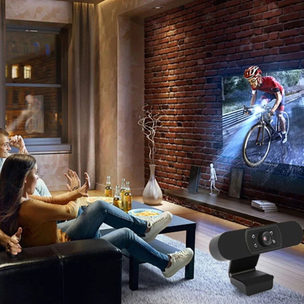 1080P USB2.0 веб-камера Широкая совместимость Авто фокус компьютер ноутбук веб-камеры с микрофоном шумоподавления