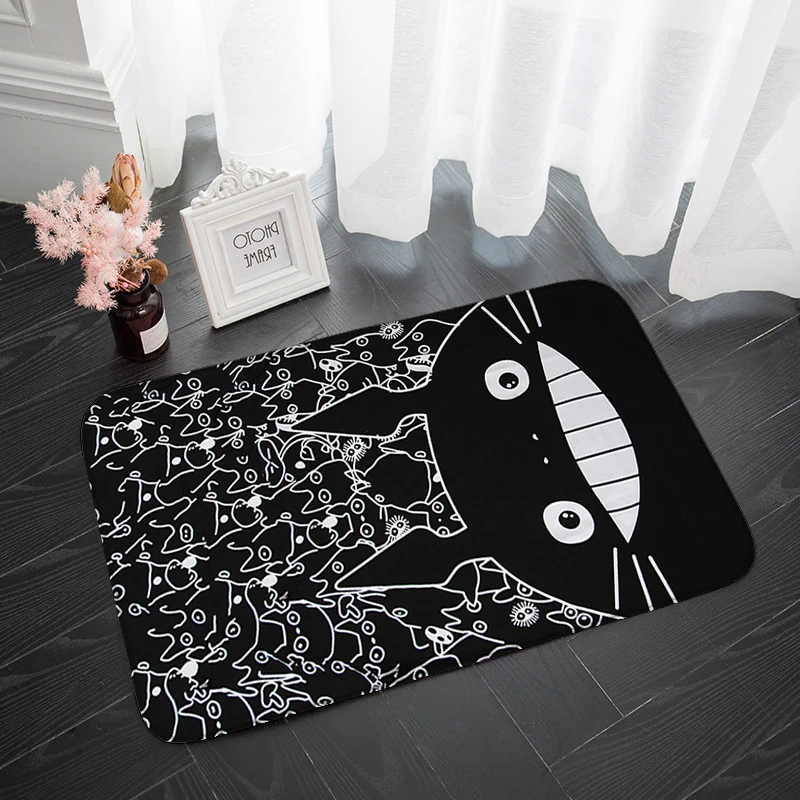 Милый мультяшный коврик Totoro для украшения кухни коврики гостиной пушистый
