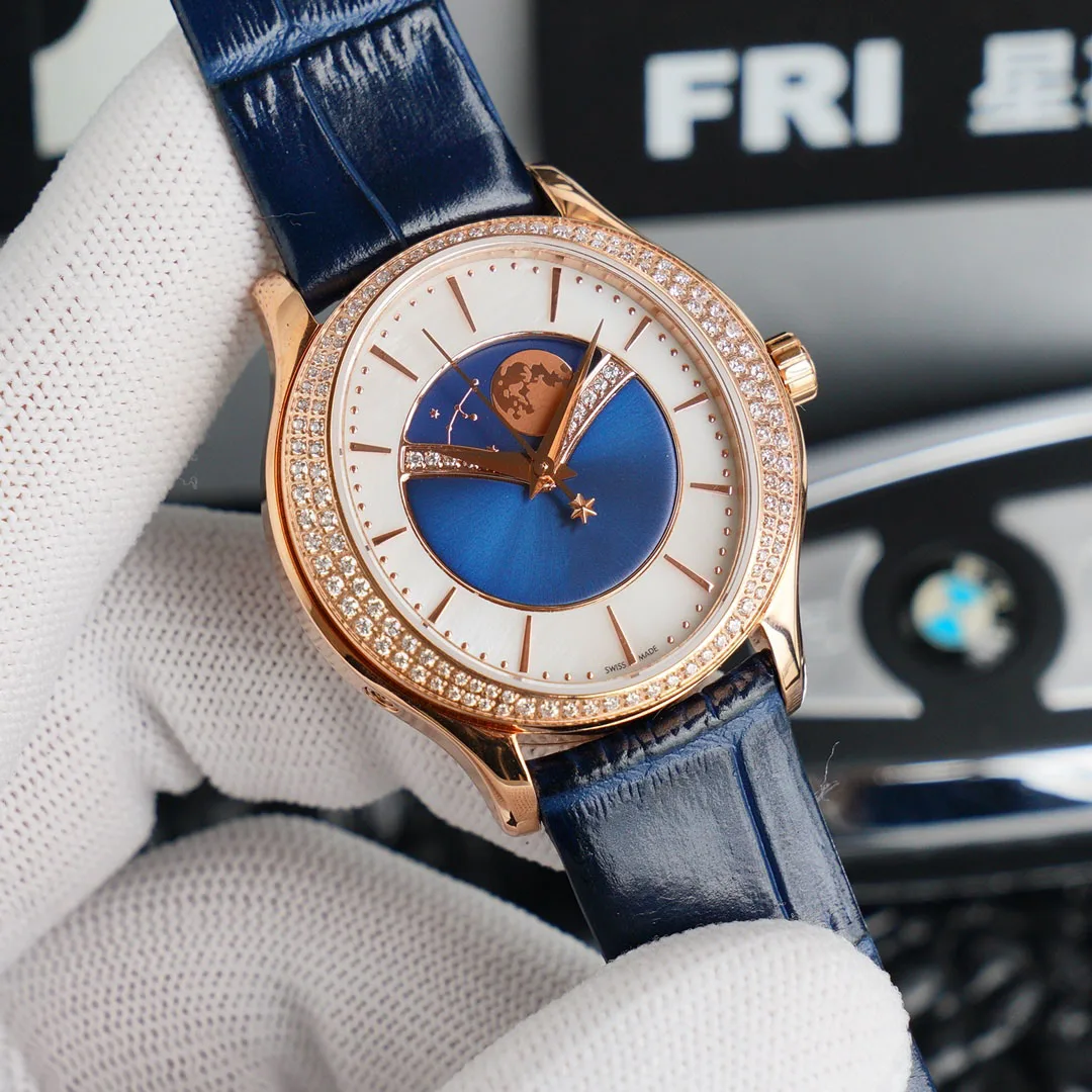 

LIMELIGHT STELLA2021 new ladies rose gold noble watch moon phase display diamond elegant ladies automatic mechanical watch