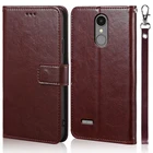 Роскошный кожаный чехол-книжка с откидной крышкой для LG K8 2017 X240 5,0 дюймов, чехол-кошелек с подставкой, чехол для телефона, сумка, чехол