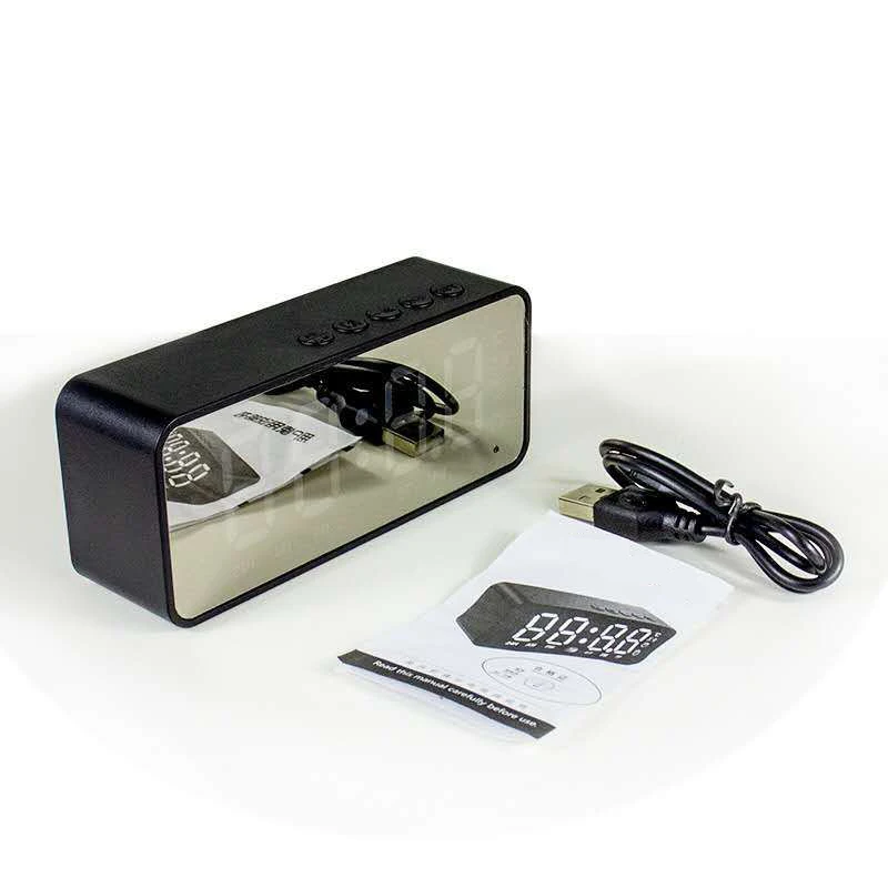 

Wireless Bluetooth Speaker Small Mini Alarm Clock Portable Cannon Mini Voice Broadcast the Card Instert Vehicular Audio System