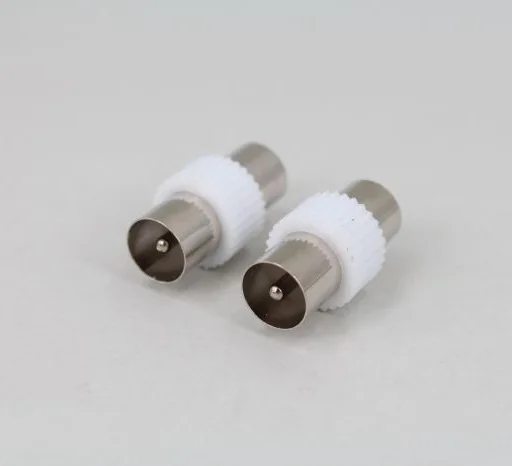 2шт мужской/женский к женскому ТВ разъем для антенны коаксиальный