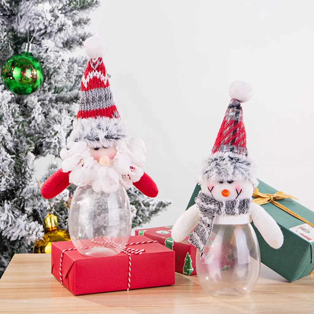 Милая Рождественская банка для хранения конфет украшение дома подарок печенья