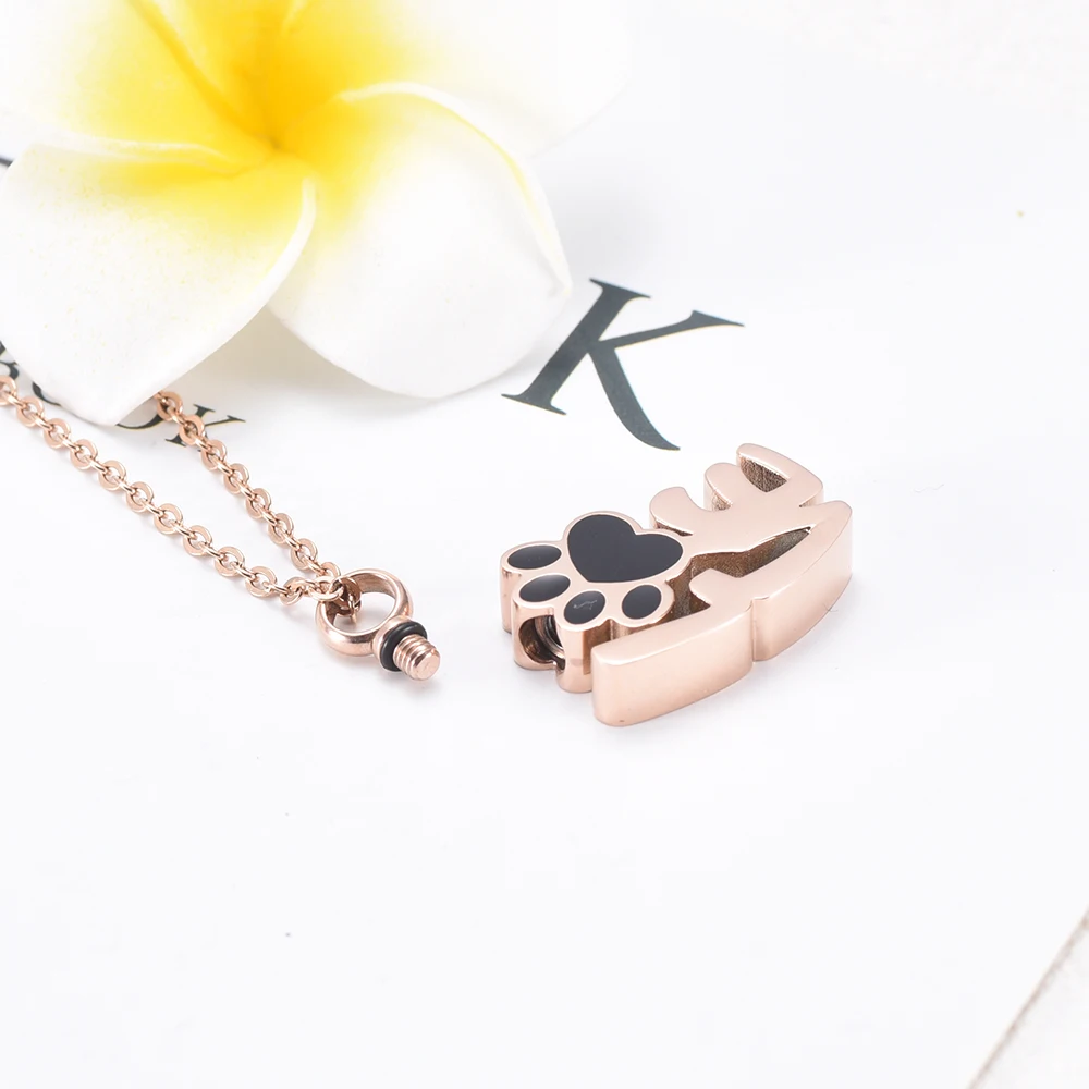 Памятный кулон для кремации IJD9965 из нержавеющей стали в форме любимой золы