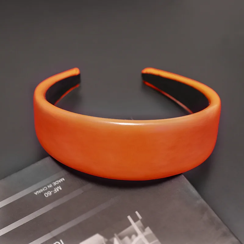 Обруч для волос из ПУ кожи Женский Модный ободок ручной работы аксессуары |