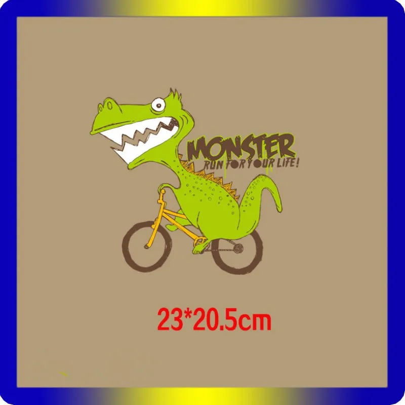 1 шт. динозавр тираннозавр мальчик стикер Железный На декор для одежды футболка