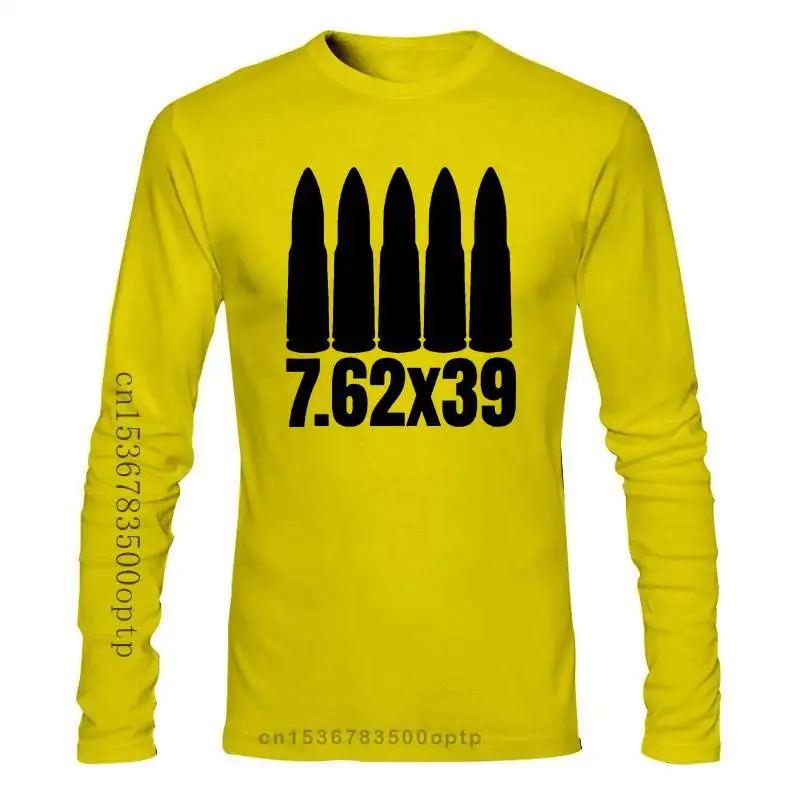 

New Bold 7 62 X 39 Ammo T Shirt ; Ak 47 Sks & Vz 58 Ammunition Brand Cotton Men Basic Tops Fitness T Shirt Summer Hot Sale T