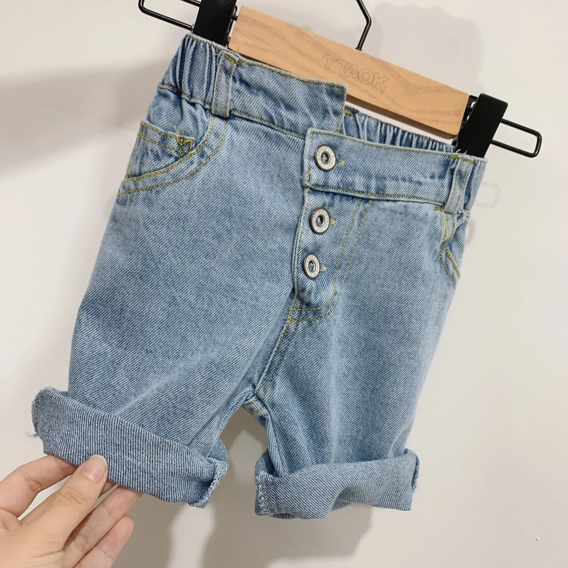 Детские джинсы Сезон весна лето Новинка 2020 года Детская одежда Джинсовые брюки