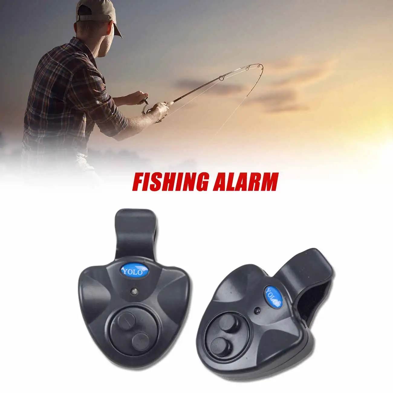 

Fishing Bite Alarm with LED Indicator Multifunctional Electronic Fish Bite Sound Alert Fishing Tackle Tools For Outdoor