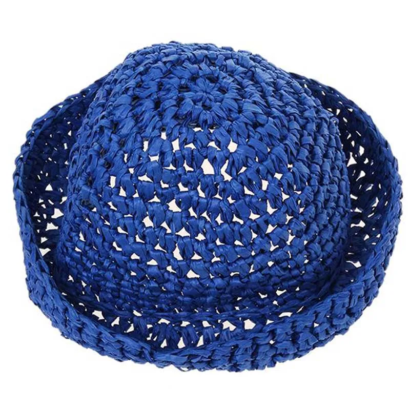 Шляпа женская летняя Пляжная из соломенной бумаги в стиле кантри аксессуары