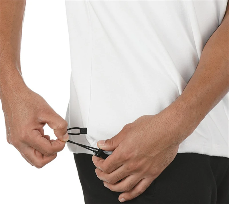 Футболка мужская для фитнеса с Вышивкой Букв хлопковая рубашка круглым вырезом