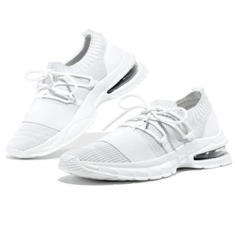

2022 Sneakers Women's Shoes Fashionable Vulcanize Sneakers Air cushion shoes Platform lace-up solid color couple shoes Plus Size