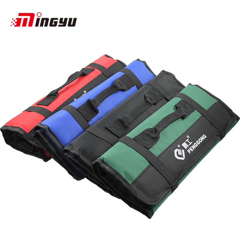 Multifunction Oxford Toolkit Portable Reel Type Repair Tool Kit Thicken Durable Storage Bag For Wrench Screwdriver Pliers | Дом и сад