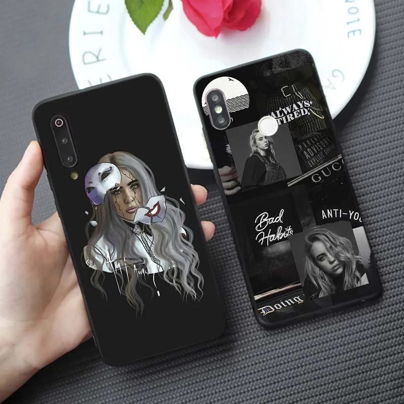 Billie Eilish для samsung galaxy a50 a70 a30 a40 a20 s8 s9 s10 plus Мягкий силиконовый чехол телефона |
