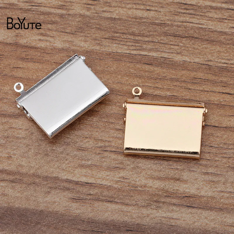 BoYuTe (10 шт./лот) 15*20 мм конверт в форме кулон с фото винтажные Плавающие Медальоны