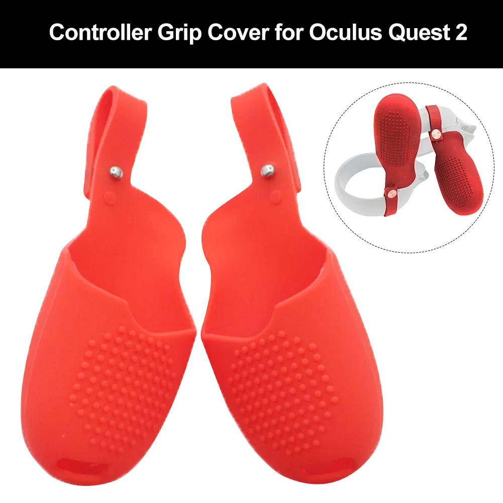 

1Pair Game Half Coverage Protective Case Flexible Accessories Controller Grip Cover Scratch Proof VR Glasses For Oculus Quest 2