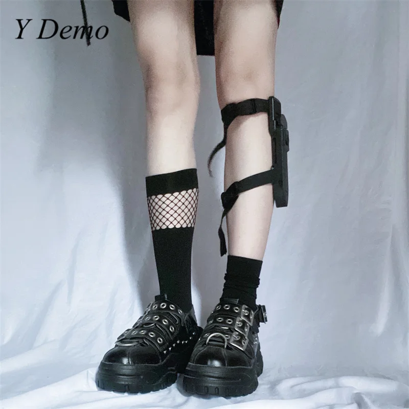 Y Demo Techwear нож в стиле панк пластиковая коробка эластичный пояс для женщин Рок