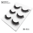 SHIDISHANGPIN 3 пары натуральных мягких искусственных длинных ресниц для макияжа 3d норковые ресницы для наращивания норковые ресницы красота