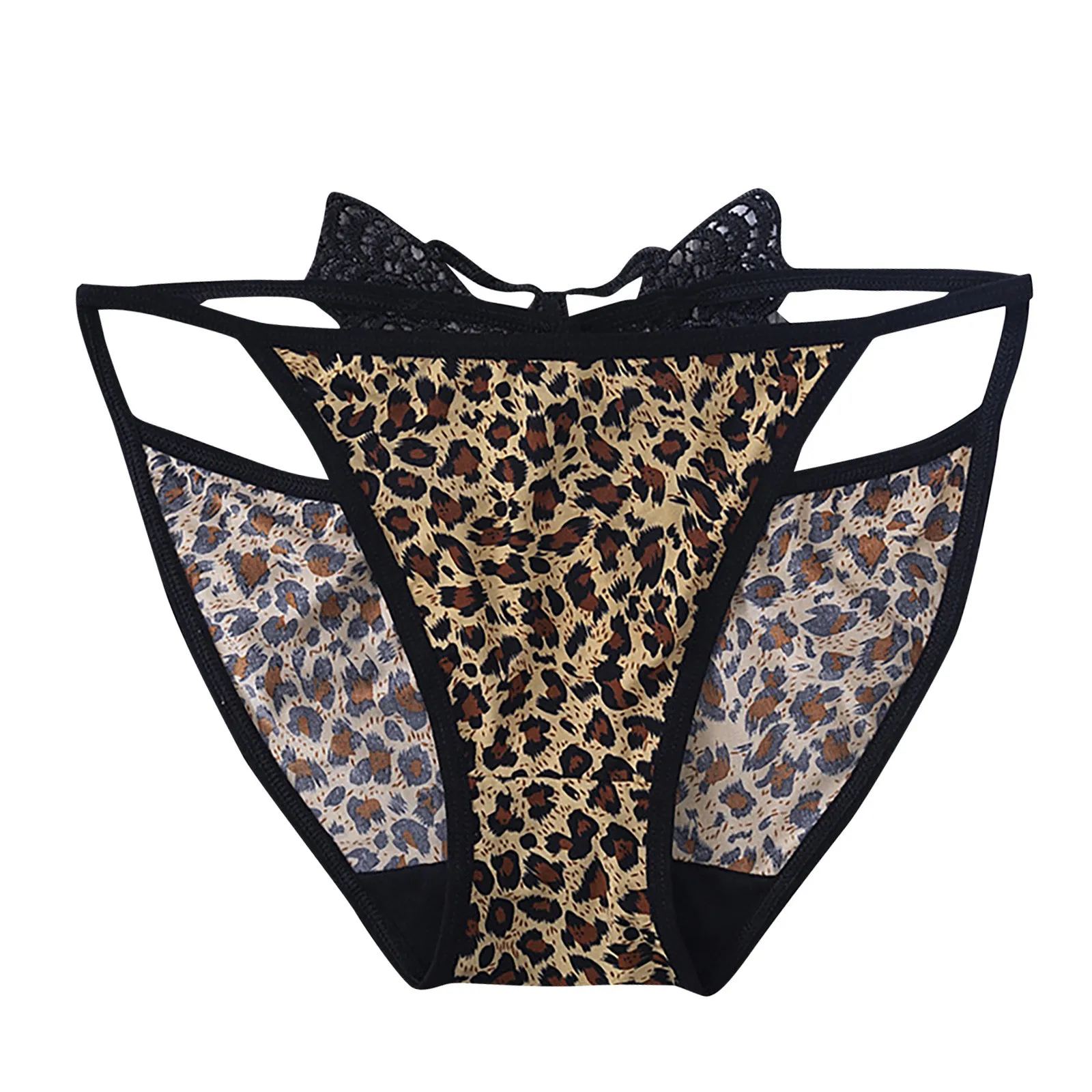 

Women Panties Sexy Leopard Print Underwear Female Casual Low-RiseLace Tank Briefs Underpants Softs Ropa Interior Femenina 2021