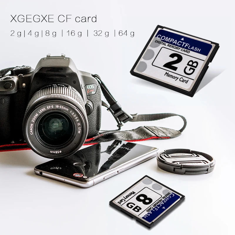 XGEGXE 16 Гб карта памяти CF 2 ГБ 4 8 компактный флэш-накопитель для камеры | Компьютеры и