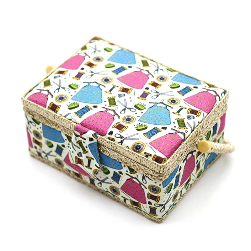 

Handmade Sewing Tool Basket Thread Needle Storage Box Household Organizer Sewing Craft
