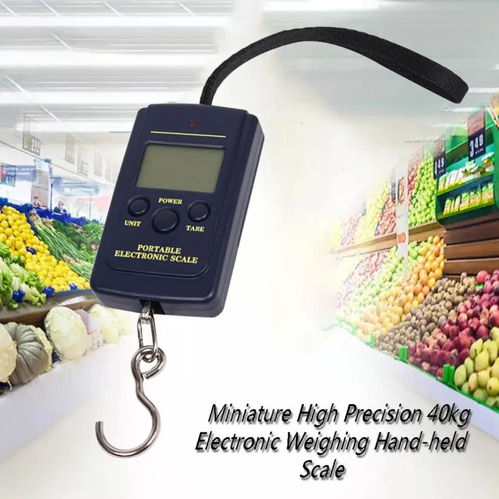 40 кг ручной лебедки весы Портативный электронные подвесные Экспресс для посылок