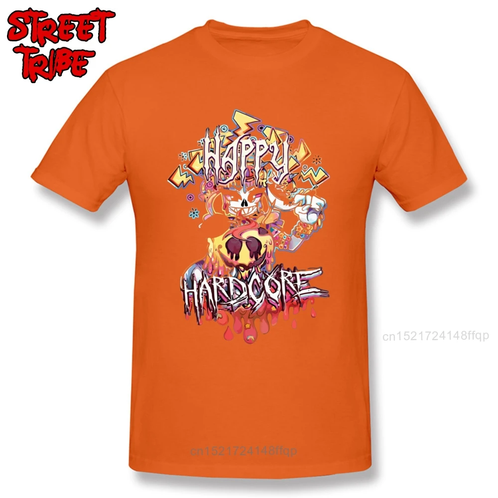 Футболка с рисунком Хэппи хардкор Мужская футболка Мультяшные комиксы футболки