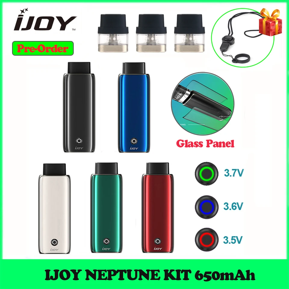 Оригинальный комплект IJOY NEPTUNE Vape Pen 650 мАч батарея Максимальная мощность 14 Вт
