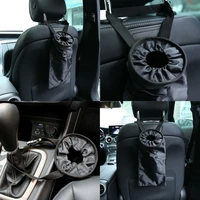 portable car seat back garbage bag car auto trash can cloth leak proof dust oxford case styling holder box car x0k3