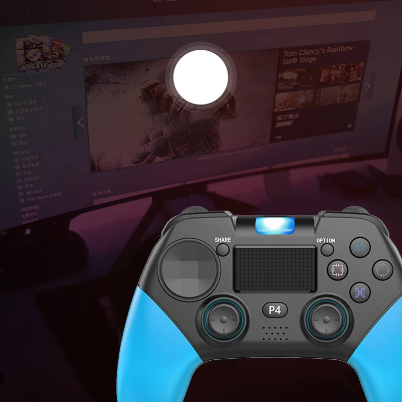 Беспроводной Bluetooth 4 0 геймпад Вибрационный пресс-контроллер экрана для PS4/PS4