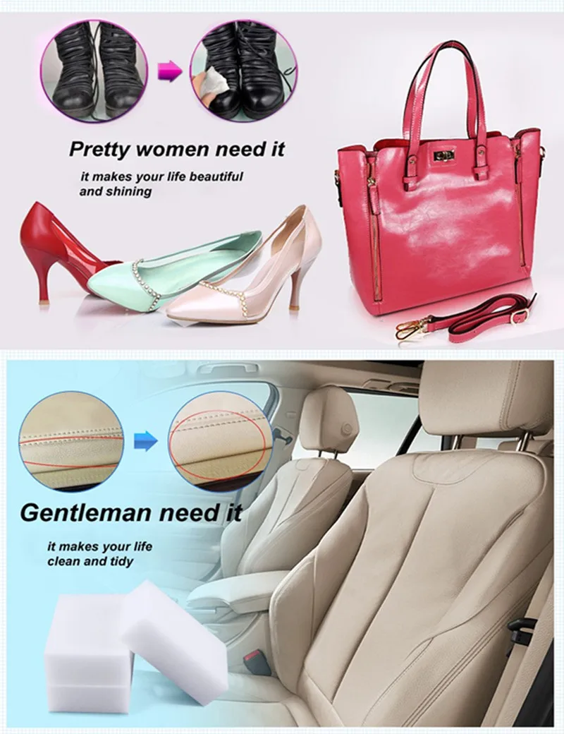 Волшебная губка 100*60*20 мм 20 шт. стирательная искусственная губка/меламиновая для