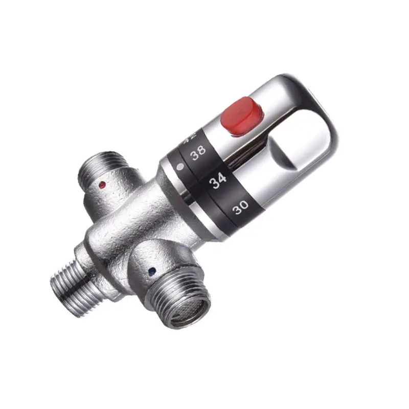 

Brass Thermostatic Valve Mixer Water Temperature Control Bathroom Faucet Valve