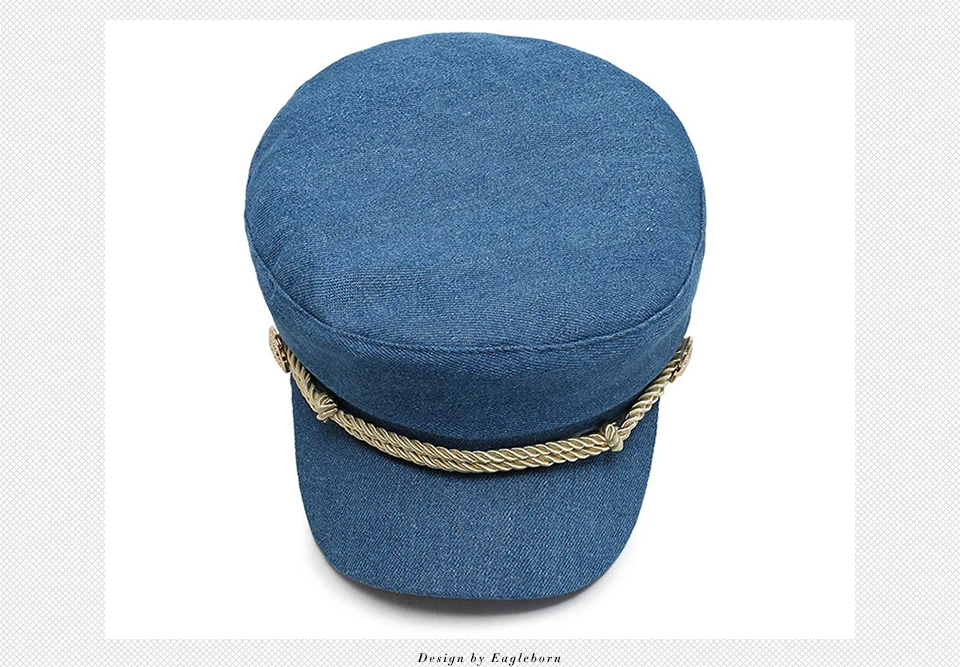 Темно-синяя шляпа Военная Женская Gorra Cuero Marines Военная детская атласная фуражка капитана Marines джинсовая мода темно-синие Шляпы Путешествия Кепка-кадетка Кепка Капитана