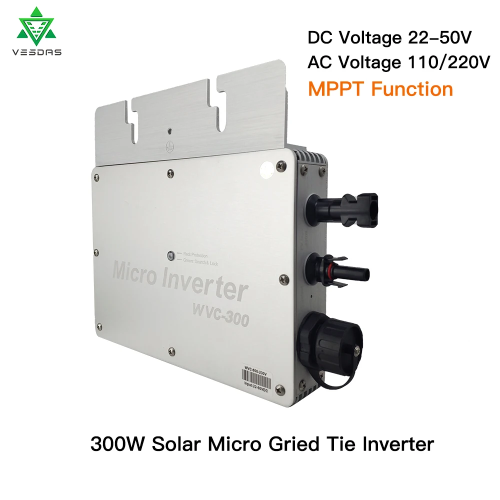 WVC300 панель солнечной энергии микро MPPT Сетка Инвертор 24 В 220 чистый синусоидальный