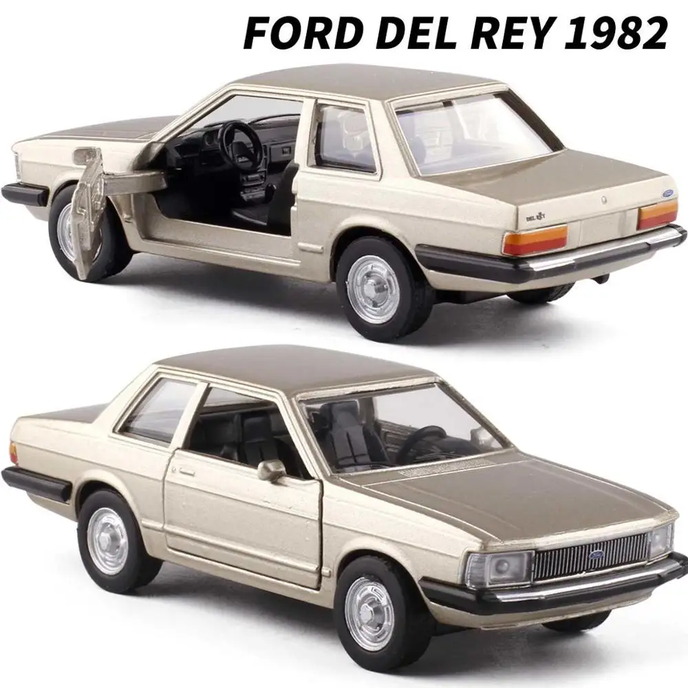 2 FORD DEL REY 1982 1:38 Масштаб классический автомобиль Chevrolet/VW/Alfa/Ford металлическая модель автомобиля литая игрушка модель для мальчика Коллекция игрушек Детский подарок - Цвет: 2 FORD DEL REY 1982