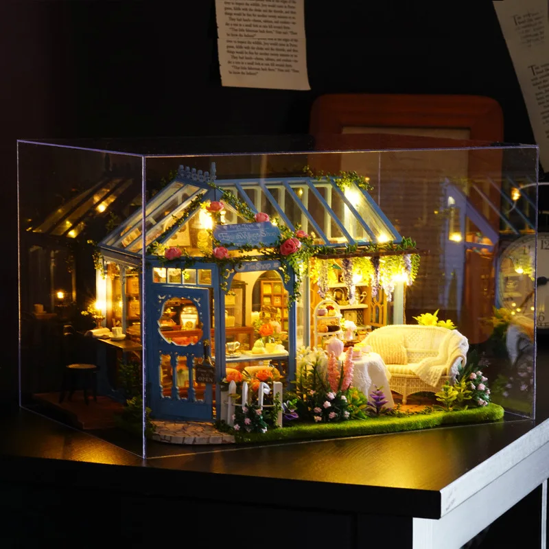 

DIY 3D Wooden Mini Dollhouse Time Apartment Doll House Furniture Educational Toys Dollhouse Kits Toys for Children Birthday Gift