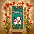 Рождественские украшения красный Счастливого Рождества знак крыльца Рождество висит для дома дверной баннер украшения новый год Navidad noel 2021 Декор
