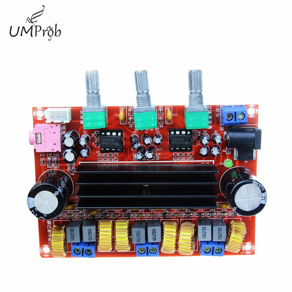 TPA3116D2 50Wx2 + 100W 2 1 Звук канальный цифровой усилитель доска 12-24V DC XH-M139 DIY макетная