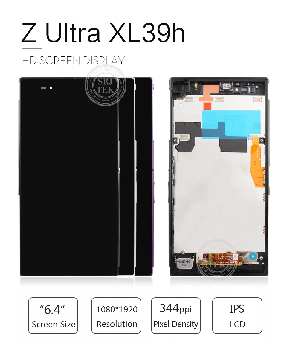 Протестированный ЖК-дисплей для SONY Xperia Z Ultra дисплей сенсорный экран дигитайзер для SONY Xperia Z Ультра дисплей с рамкой XL39h XL39 C6833