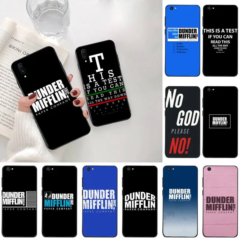 

YJZFDYRM the office dunder mifflin Coque Shell Phone Case For Vivo Y91c Y17 Y51 Y67 Y55 Y7s Y81S Y19 V17 vivos5