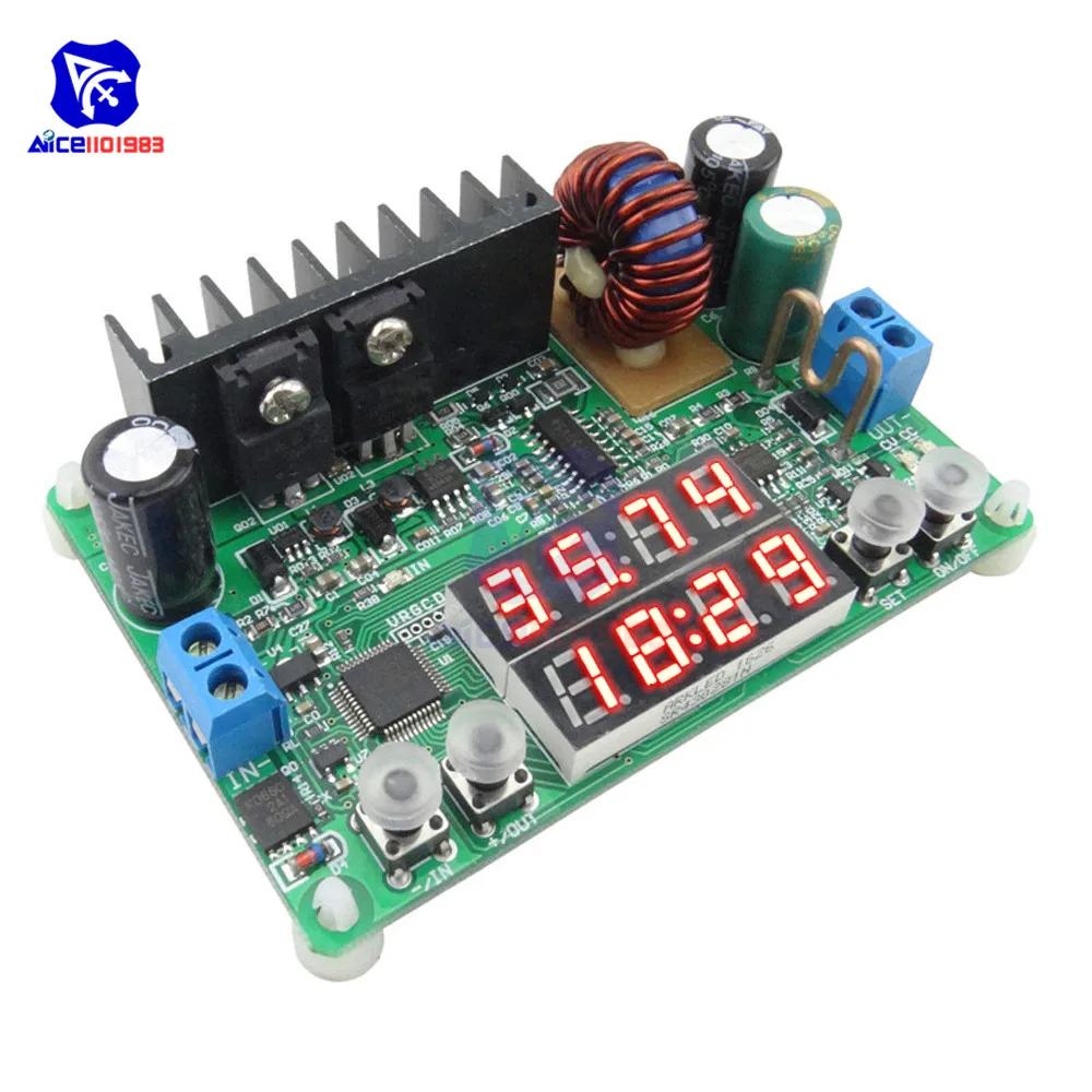 DP30V5A-L 32V 5A 160W Programmable CV CC Step Down Power Supply Module Buck Converter Voltage Regulator with Dual LED Display