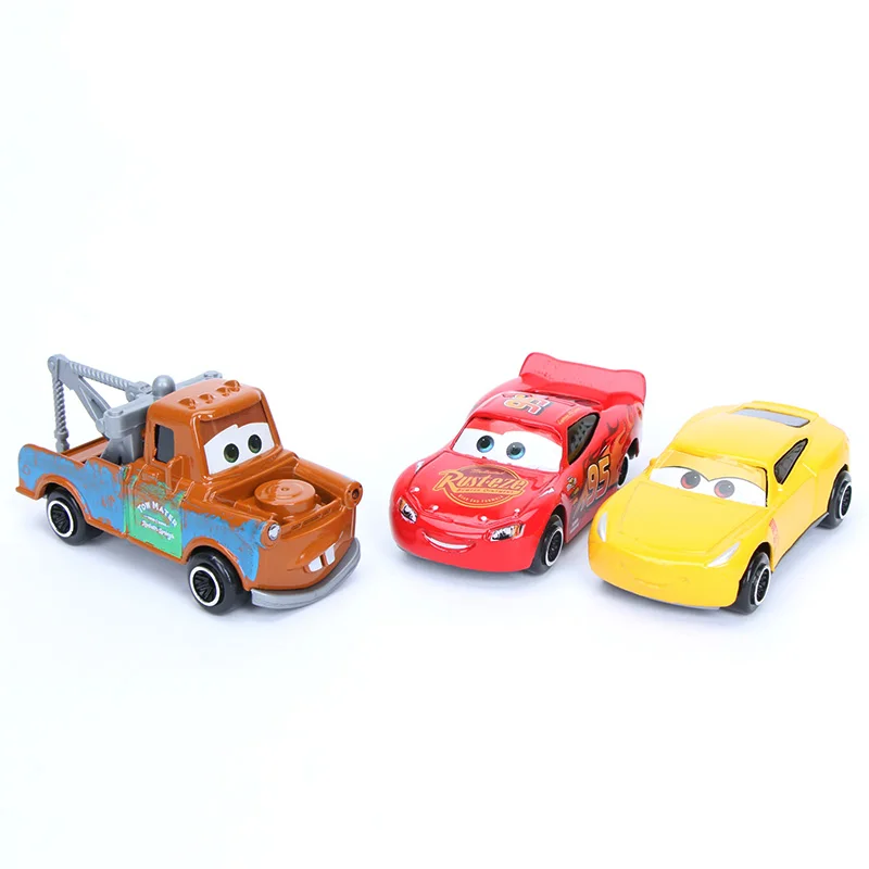 7 см Упаковка из 6 автомобилей disney Pixar 3 игрушки Mater Lightning McQueen Джексон шторм Круз Рамирез литая металлическая модель автомобиля рождественские подарки